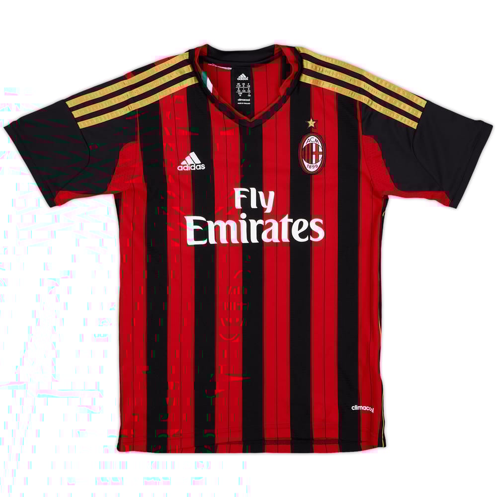 2013-14 AC Milan Home Shirt - 7/10 - (M.Boys)