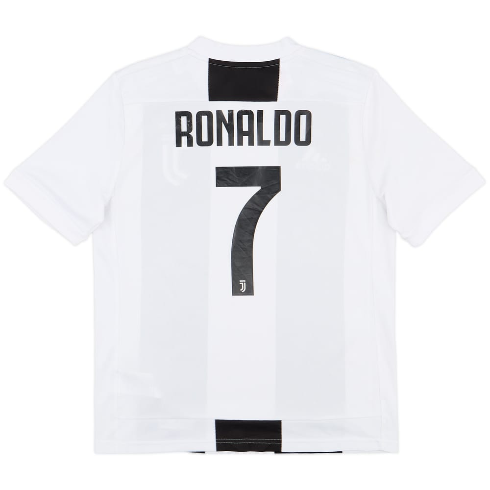 2018-19 Juventus Home Shirt Ronaldo #7 - 8/10 - (L.Boys)