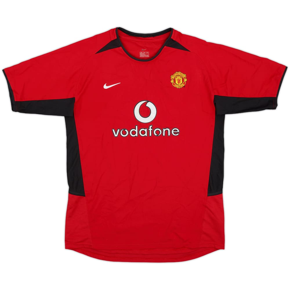 2002-04 Manchester United Home Shirt - 8/10 - (XL.Boys)