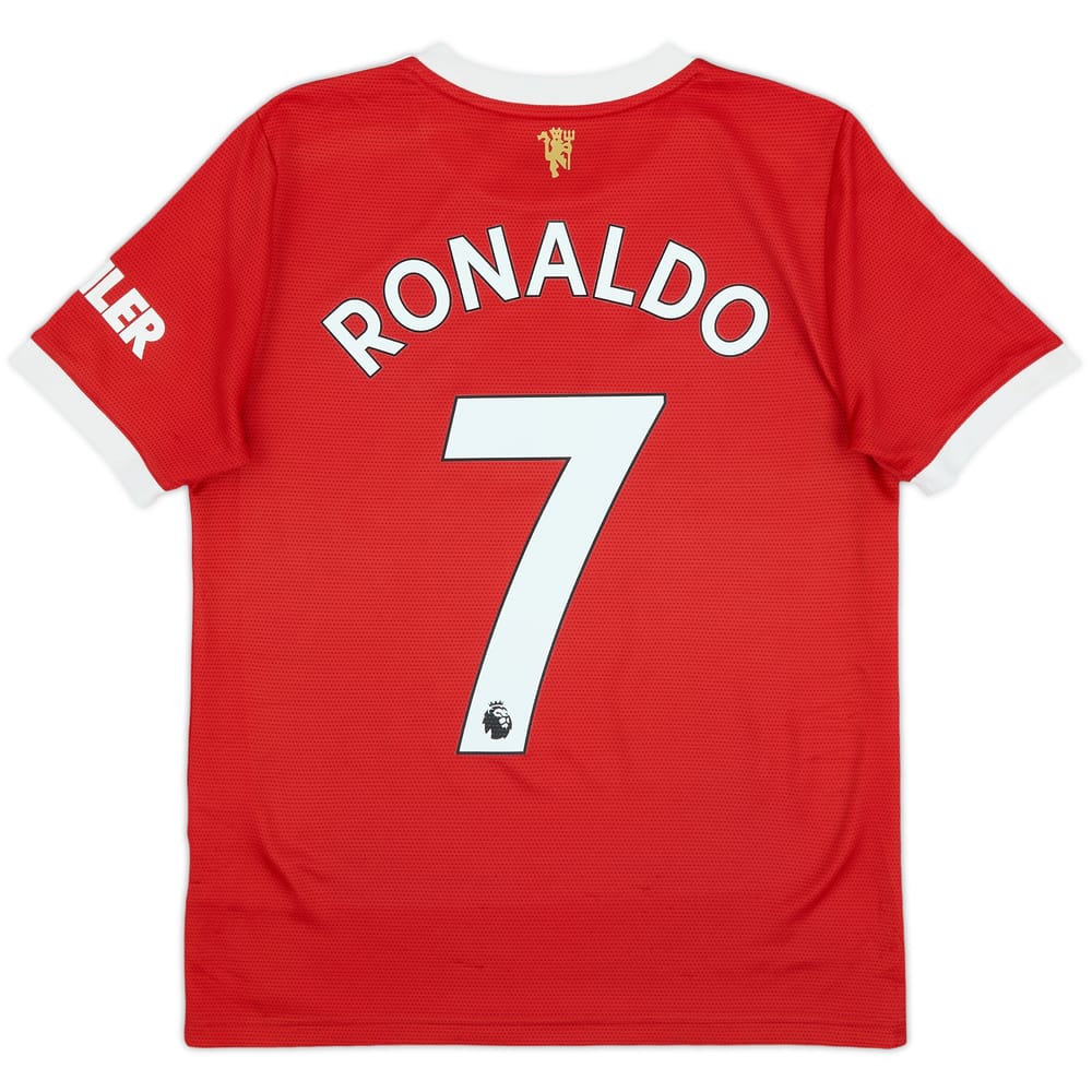 2021-22 Manchester United Home Shirt Ronaldo #7 - 6/10 - (L.Boys)