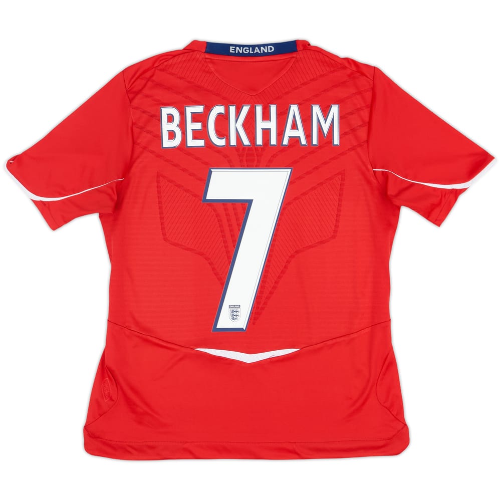 2008-10 England Away Shirt Beckham #7 - 8/10 - (Women's M)