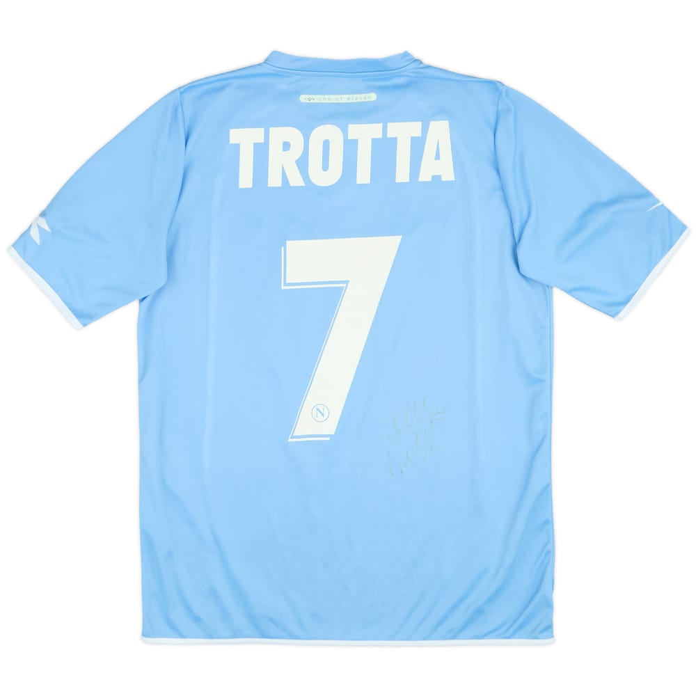 2006-07 Napoli Home Signed Shirt Trotta #7 - 6/10 - (XL)