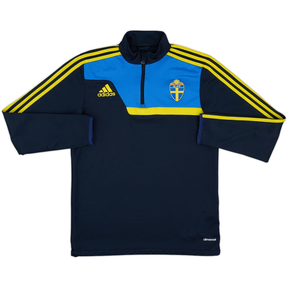 2013-14 Sweden adidas 1/4 Zip Drill Top - 8/10 - (S)