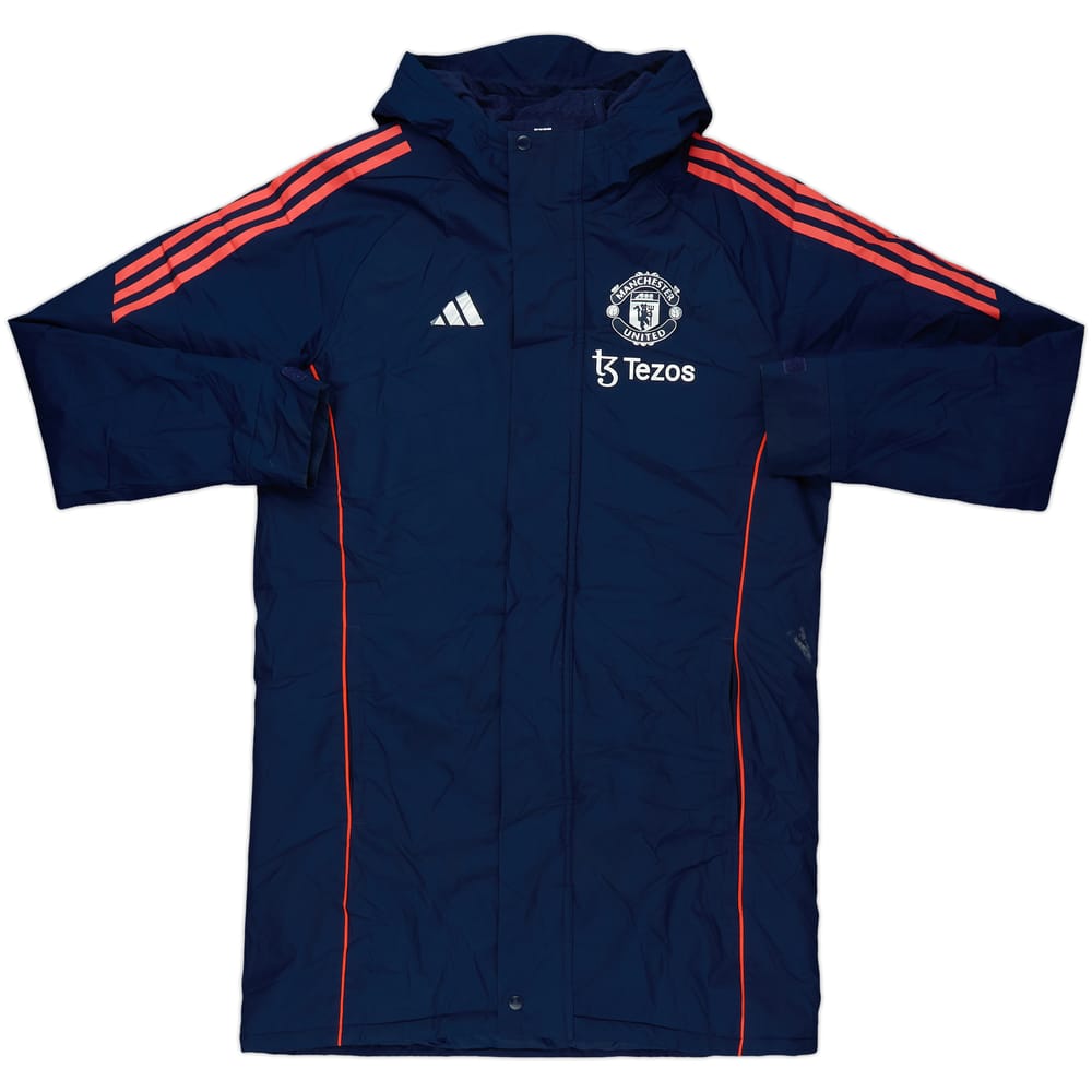 2024-25 Manchester United adidas Padded Bench Coat - 8/10 - (S)