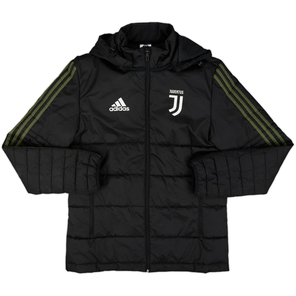 2017-18 Juventus adidas Padded Bench Coat - 7/10 - (S)