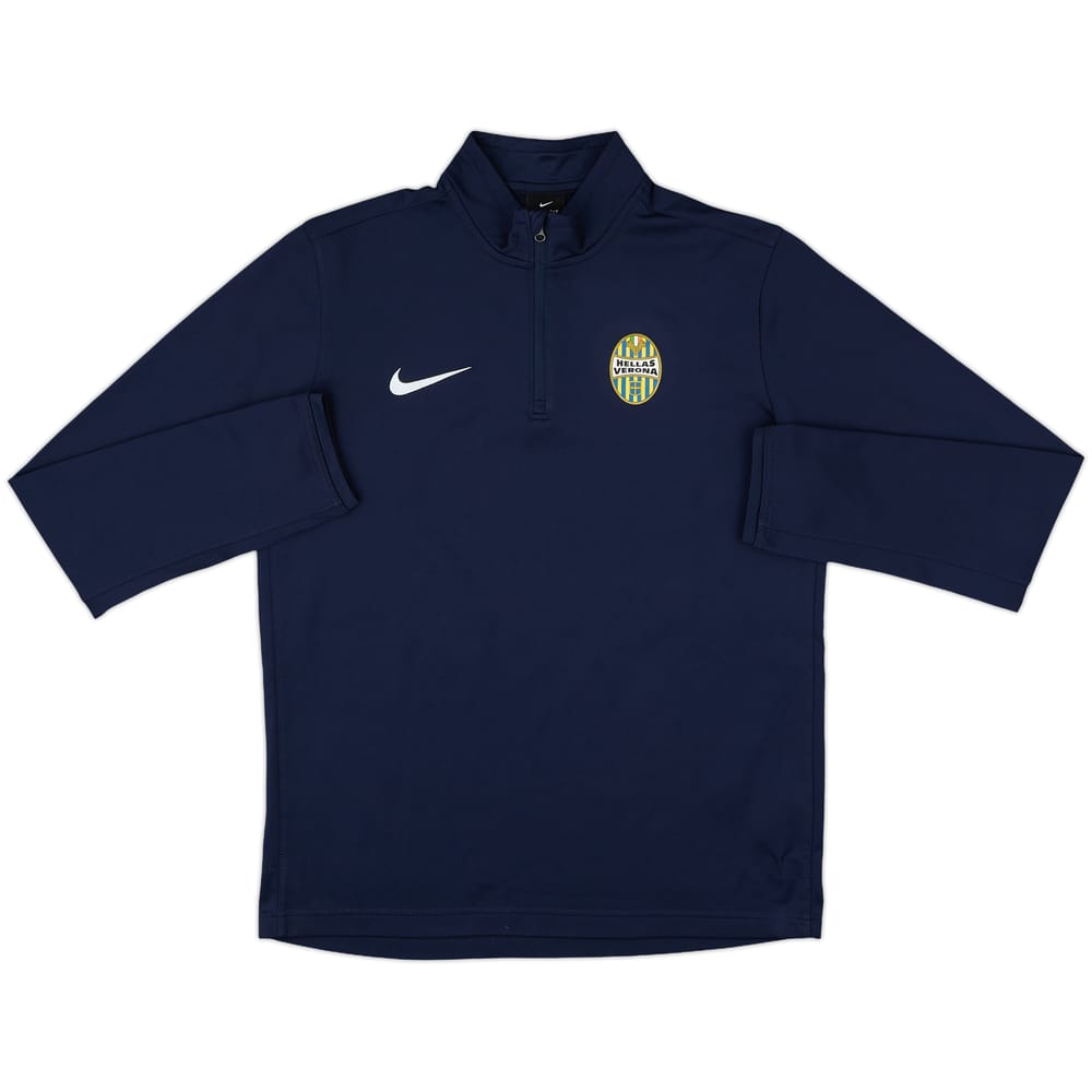 2017-18 Hellas Verona Nike 1/4 Zip Training Top - 8/10 - (M)