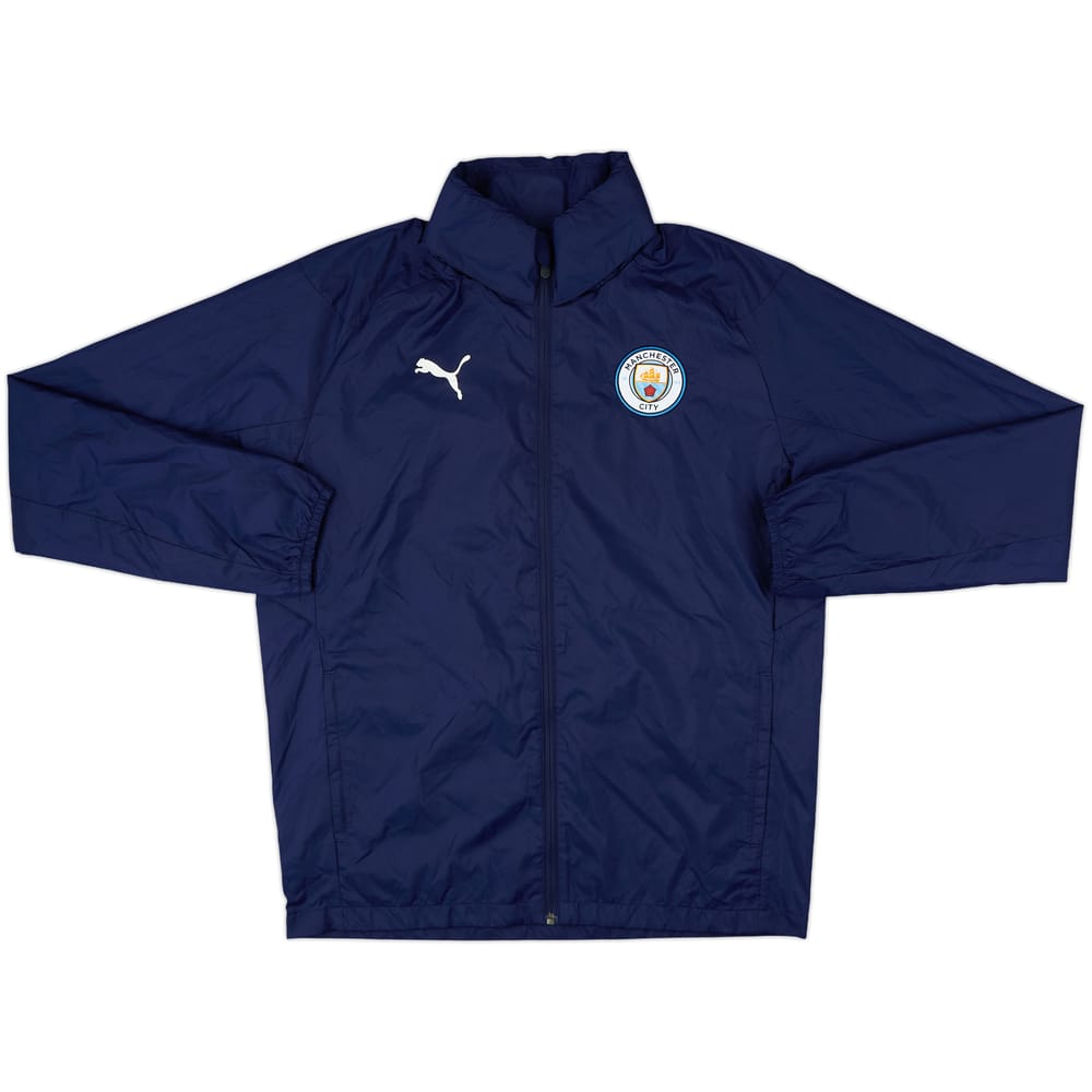 2019-20 Manchester City Puma Hooded Rain Jacket - 8/10 - (M)
