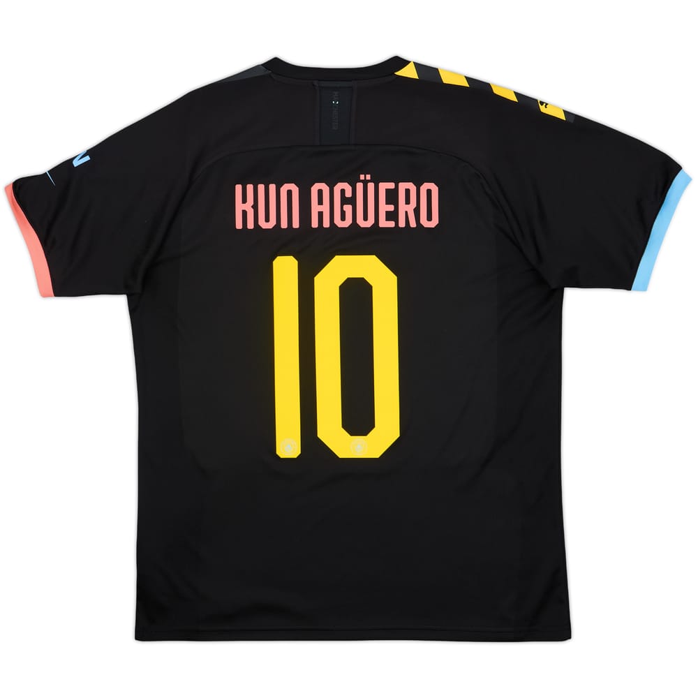 2019-20 Manchester City Away Shirt Kun Aguero #10 - 7/10 - (L)