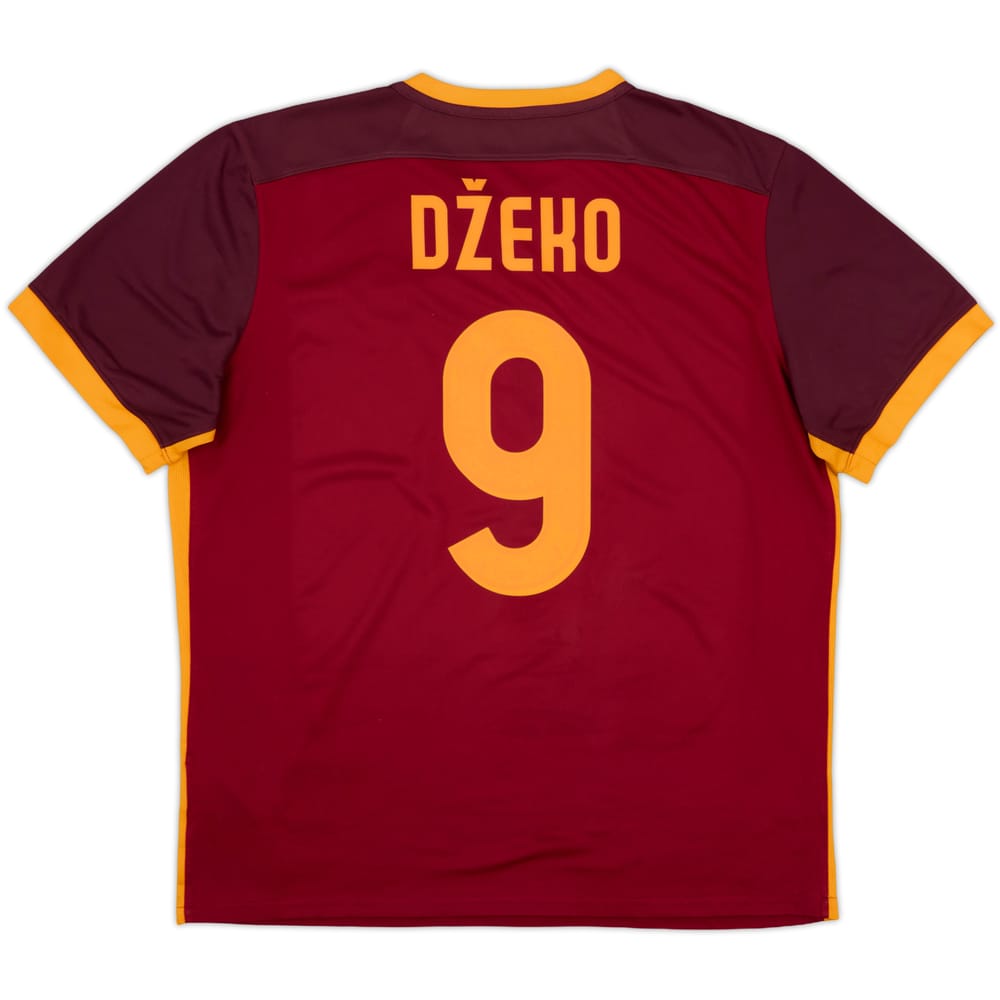 2015-16 Roma Home Shirt Dzeko #9 - 7/10 - (XL)