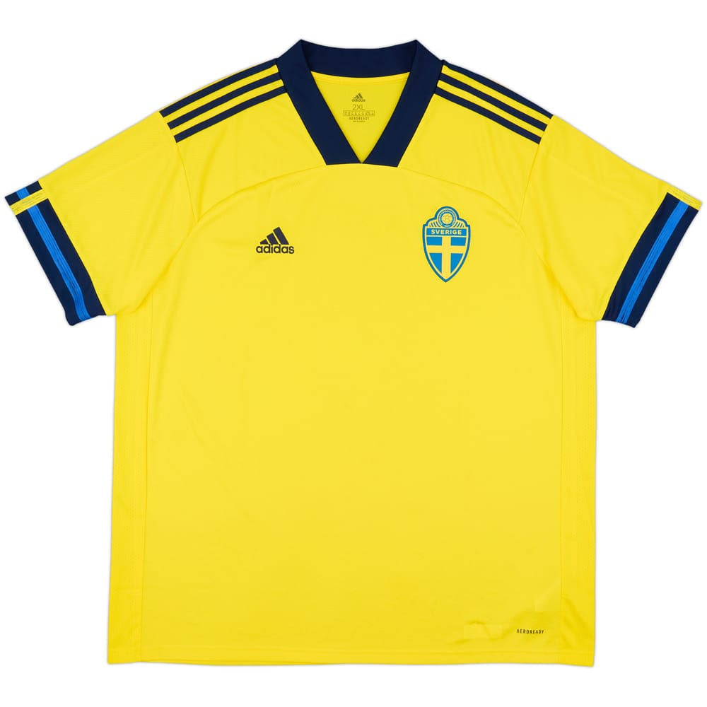 2020-21 Sweden Home Shirt - 8/10 - (XXL)