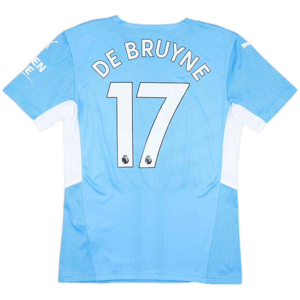 2021-22 Manchester City Home Shirt De Bruyne #17 - 10/10 - (M)