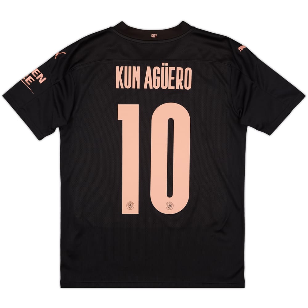 2020-21 Manchester City Away Shirt Kun Aguero #10 - 9/10 - (S)