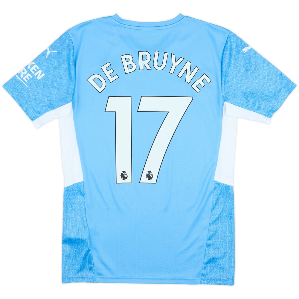 2021-22 Manchester City Home Shirt De Bruyne #17 - 8/10 - (S)