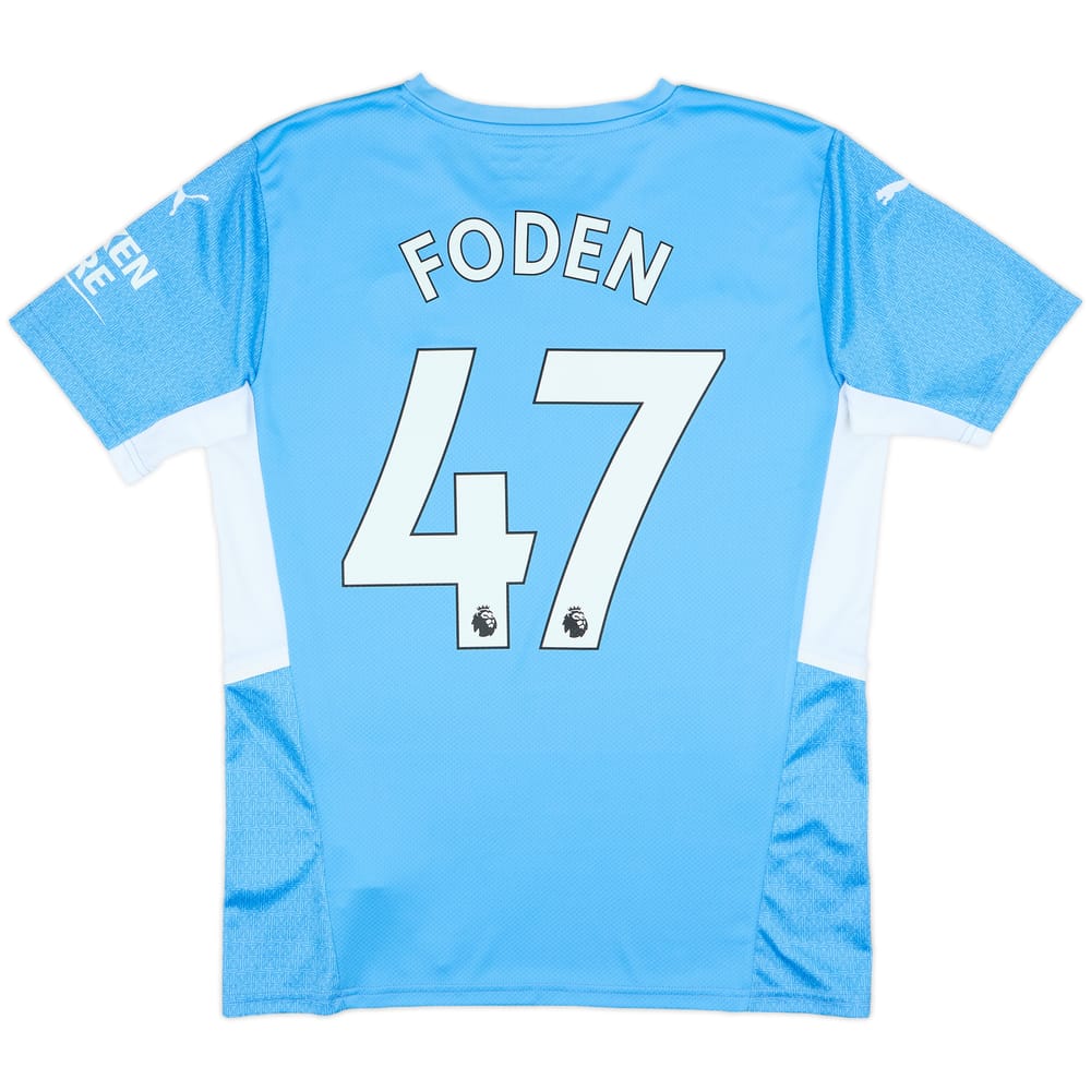 2021-22 Manchester City Home Shirt Foden #47 - 10/10 - (M)