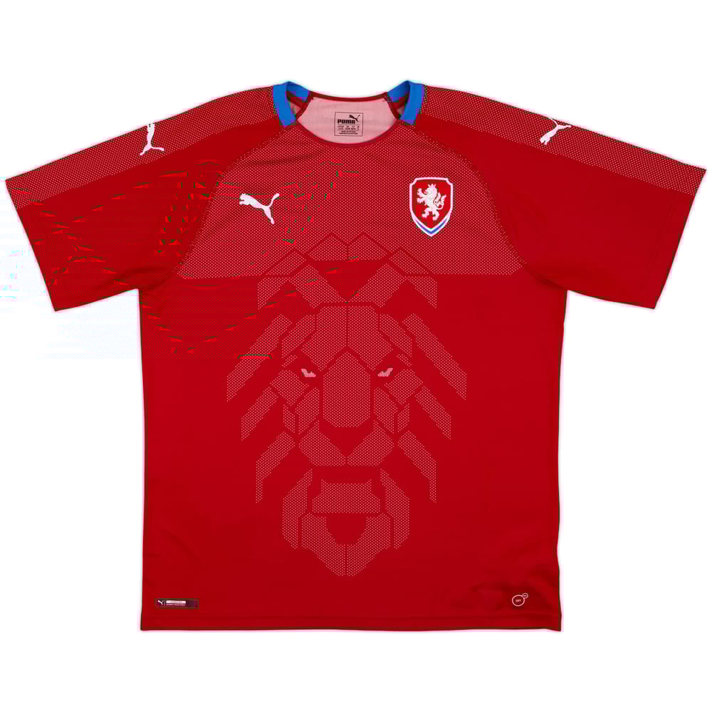 2018 Czech Republic Home Shirt - 9/10 - (XL)