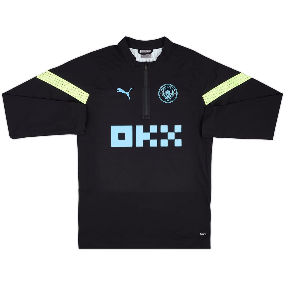 2022-23 Manchester City Puma 1/4 Zip Drill Top - 10/10 - (S)