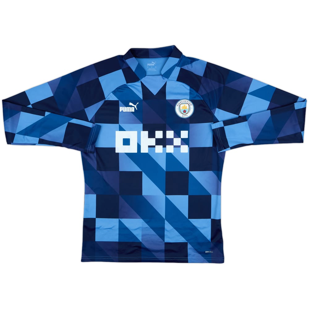 2022-23 Manchester City Puma Pre Match Sweat Top - 7/10 - (M)