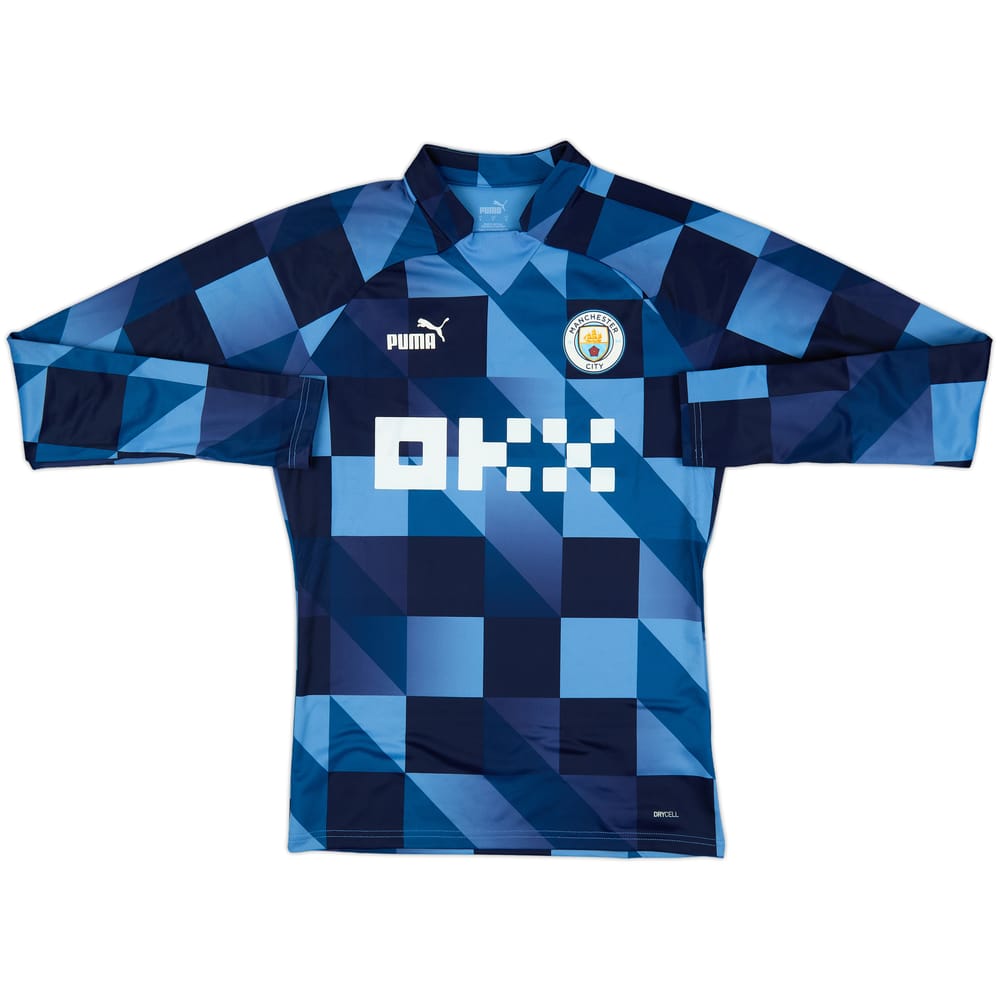 2022-23 Manchester City Puma Pre-Match Sweat Top - 10/10 - (S)