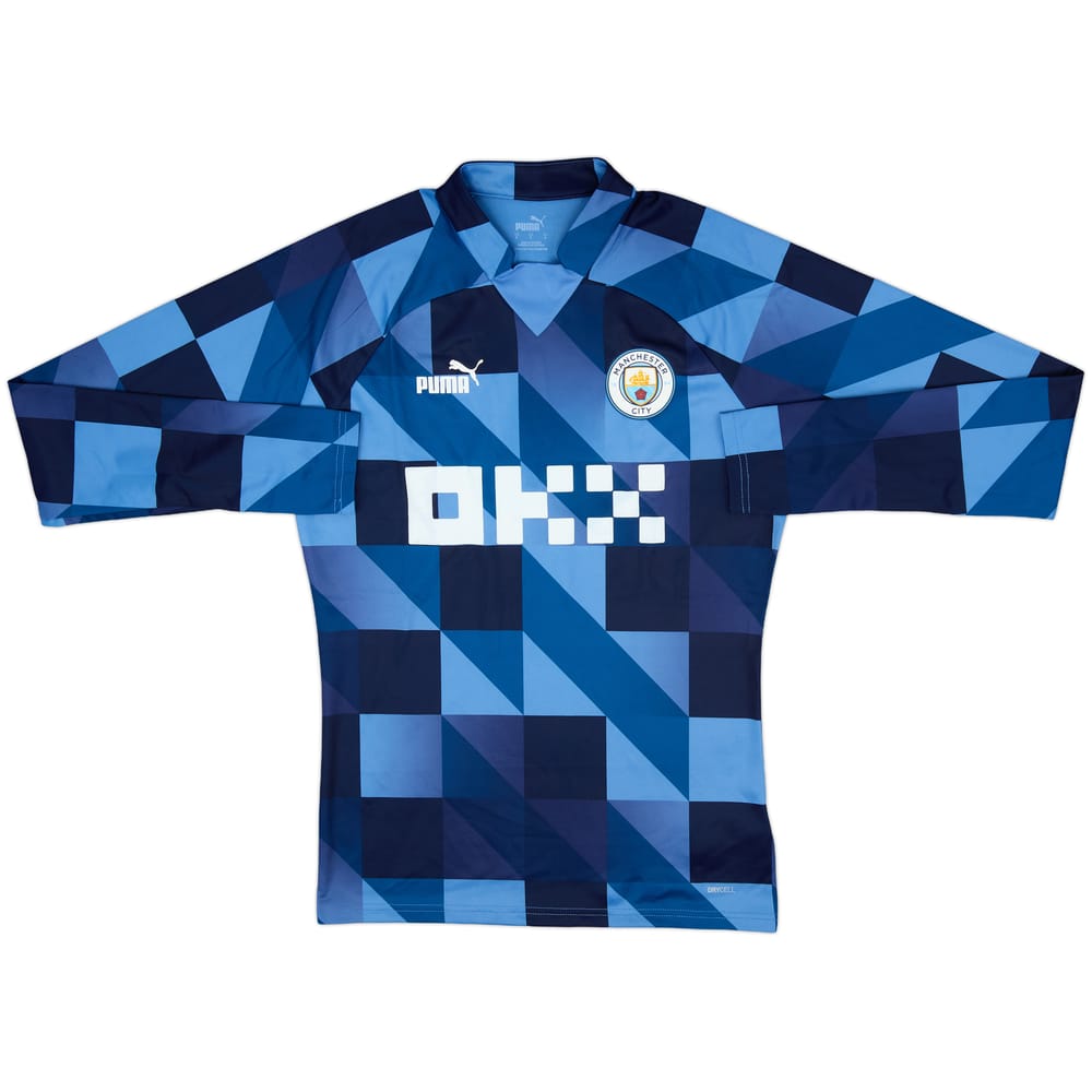 2022-23 Manchester City Puma Pre Match Sweat Top - 10/10 - (S)