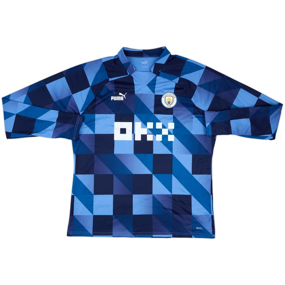 2022-23 Manchester City Puma Pre Match Sweat Top - 7/10 - (XL)