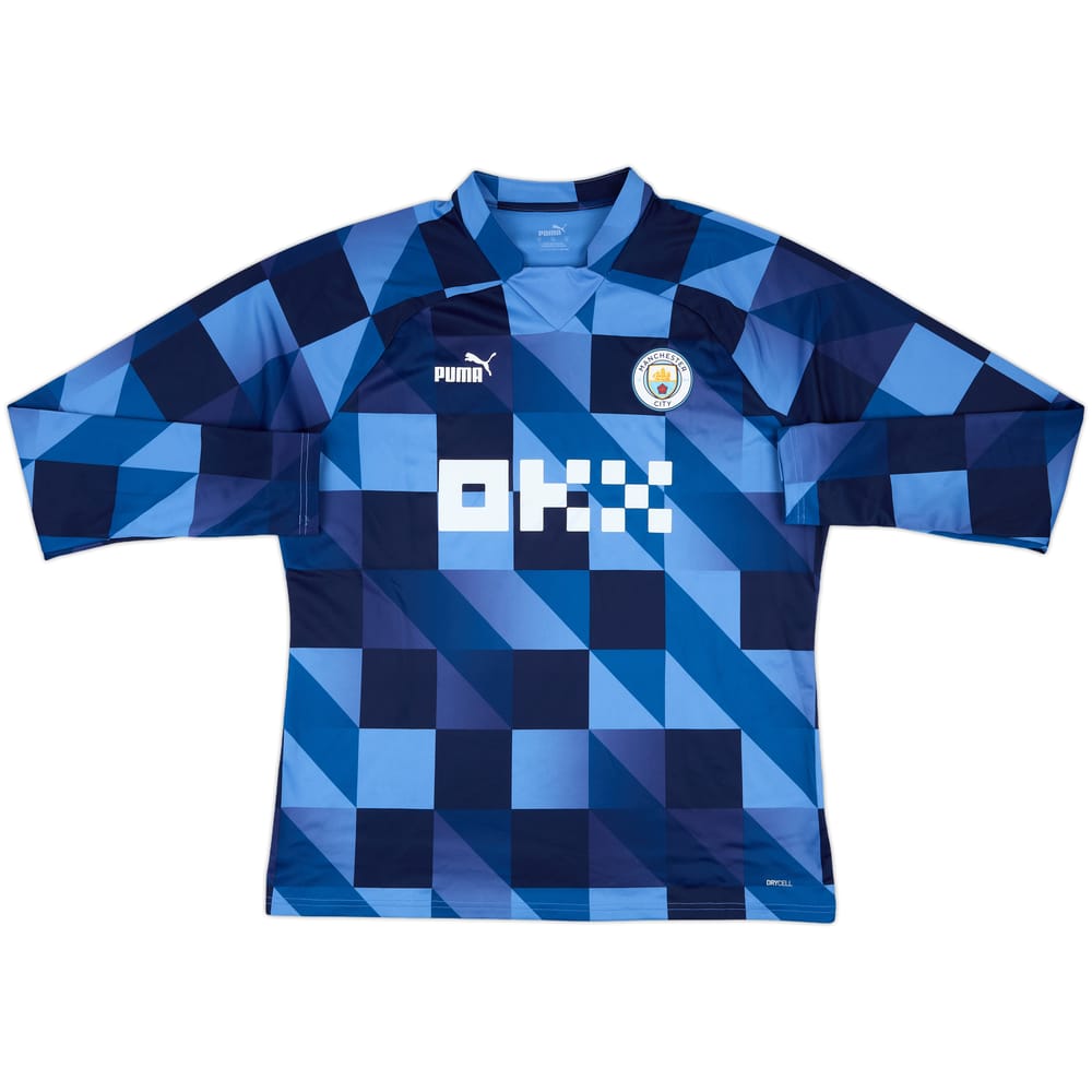 2022-23 Manchester City Puma Pre Match Sweat Top - 8/10 - (XL)