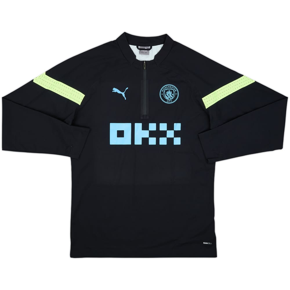 2022-23 Manchester City Puma 1/4 Zip Drill Top - 8/10 - (L)