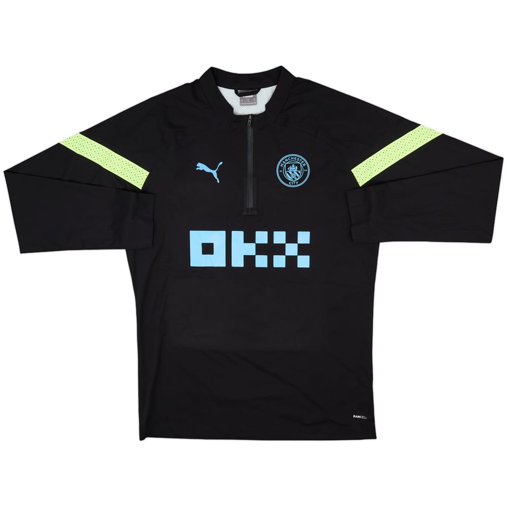 2022-23 Manchester City Puma 1/4 Zip Drill Top - 10/10 - (L)
