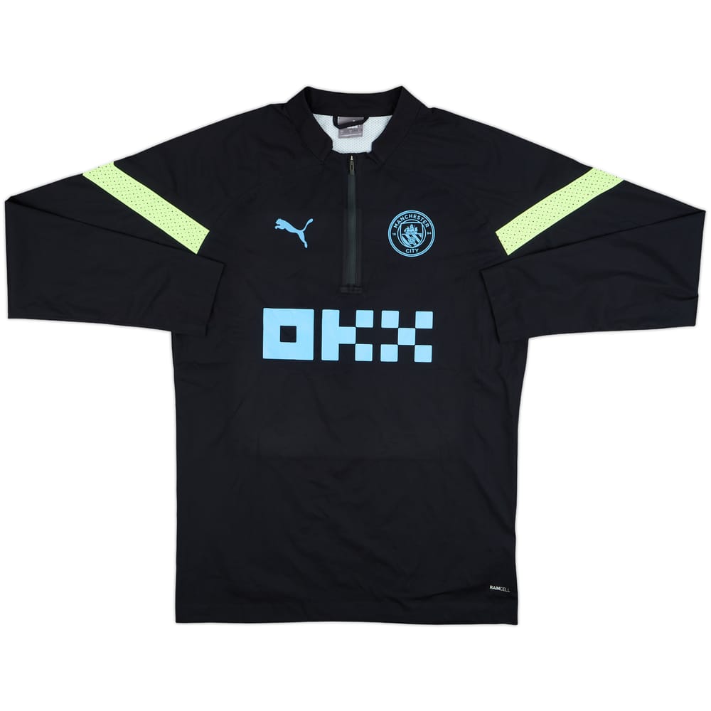 2022-23 Manchester City Puma 1/4 Zip Drill Top - 9/10 - (L)
