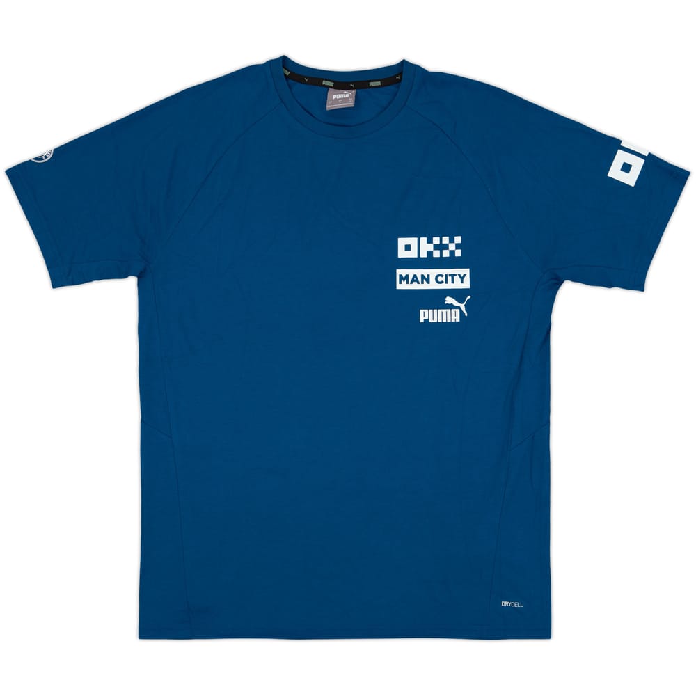 2021-22 Manchester City Puma Cotton Tee - 10/10 - (L)