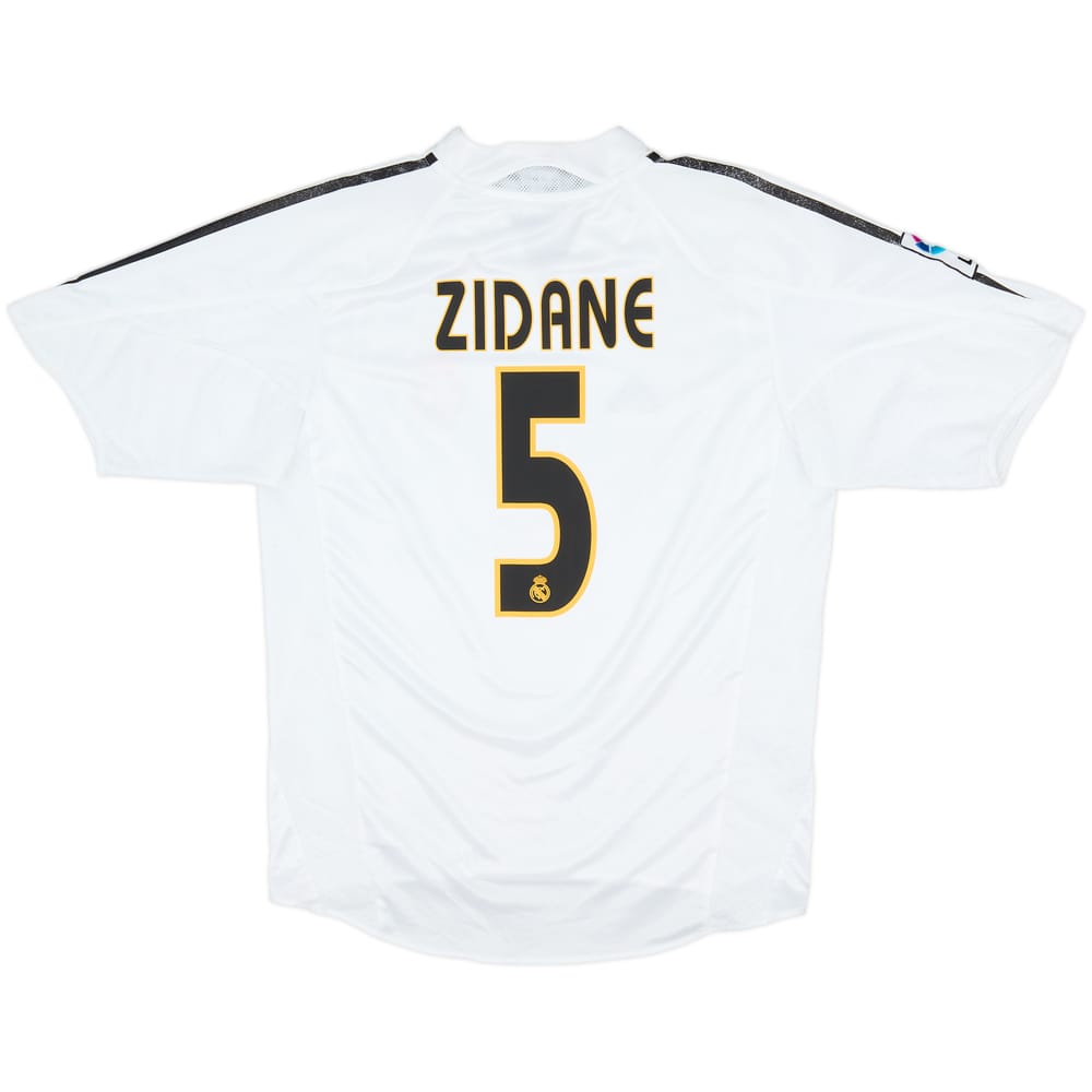 2004-05 Real Madrid Home Shirt Zidane #5 - 6/10 - (M)