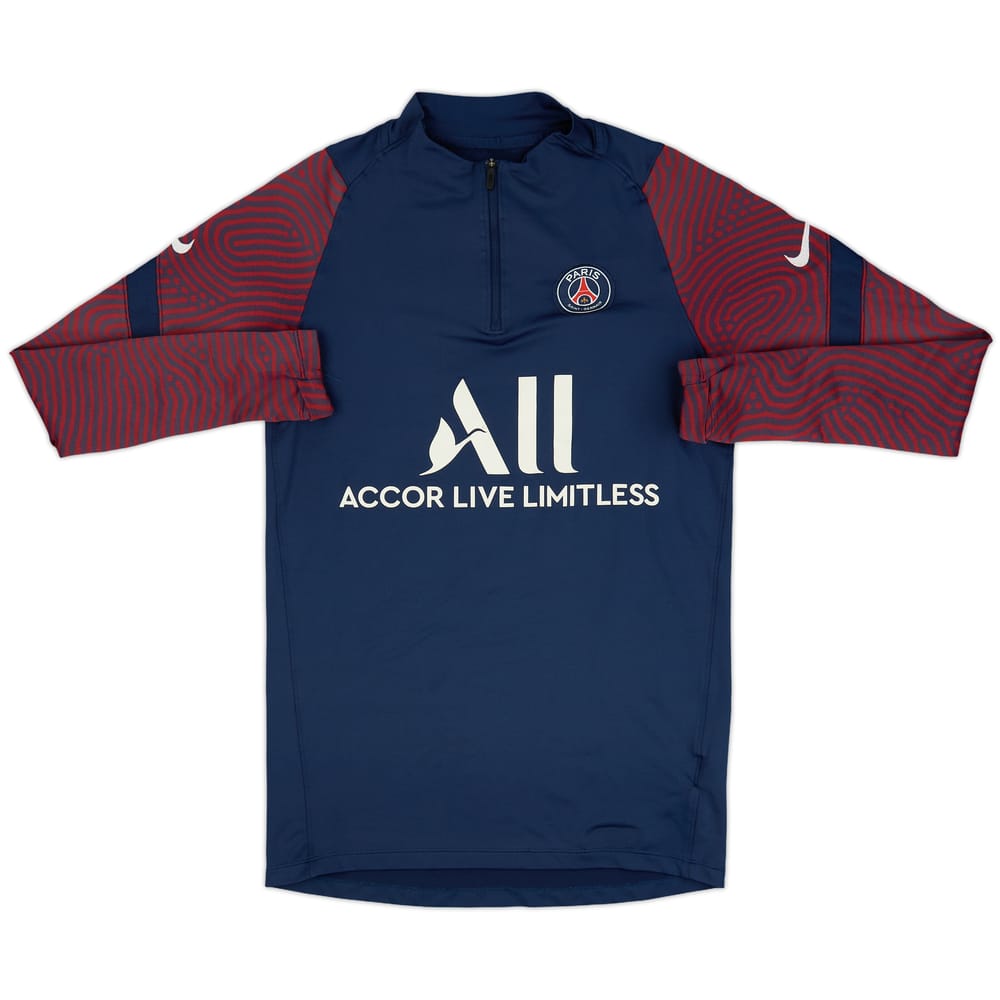 2020-21 Paris Saint-Germain Nike 1/4 Zip Drill Top - 6/10 - (S)