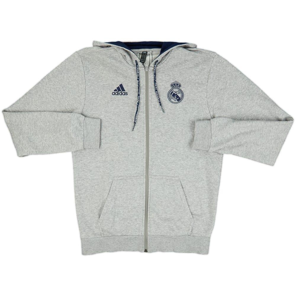 2019-20 Real Madrid adidas Zipped Hooded Sweat Top - 9/10 - (S)
