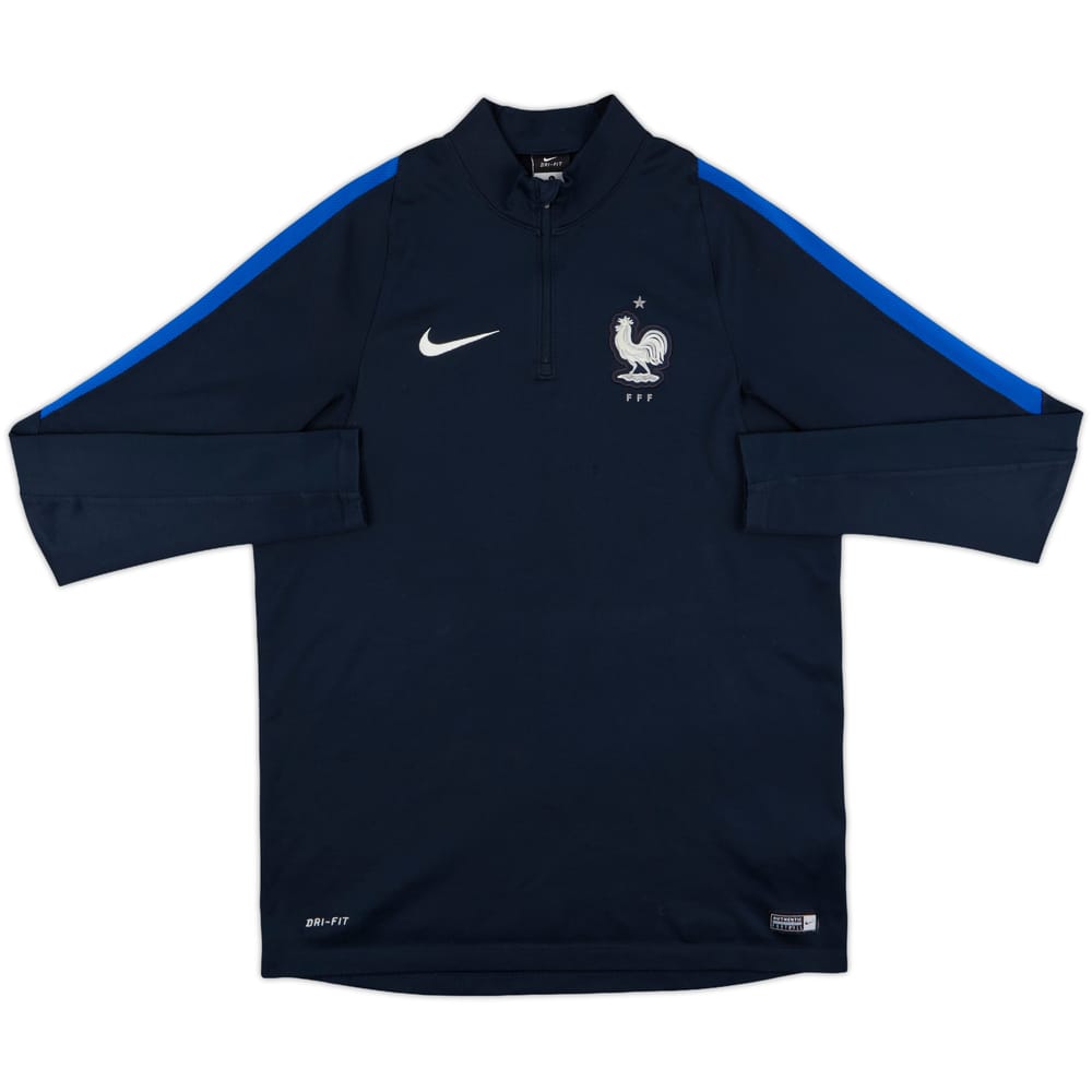 2016-17 France Nike 1/4 Zip Sweat Top - 8/10 - (M)