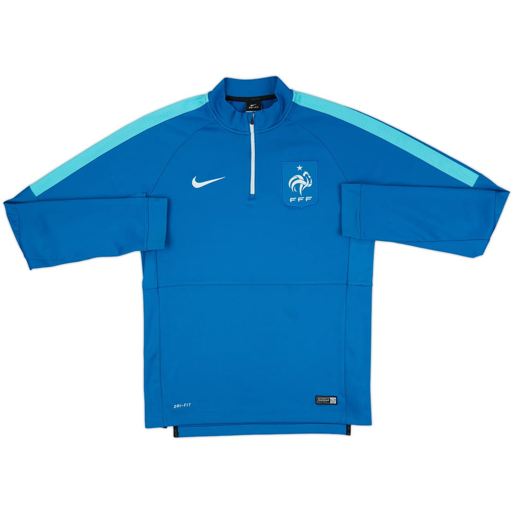 2015-16 France Nike 1/4 Zip Drill Top - 5/10 - (M)