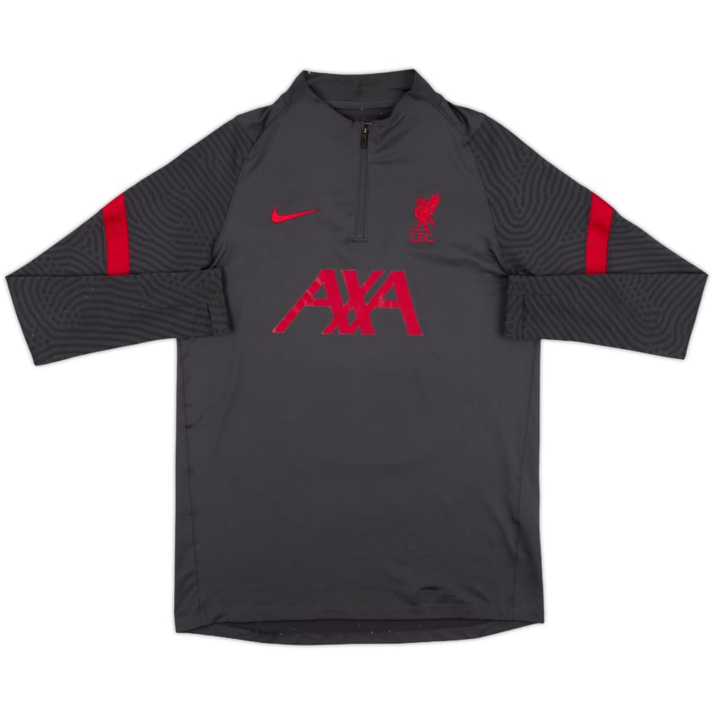 2020-21 Liverpool Nike 1/4 Zip Sweat Top - 7/10 - (M)