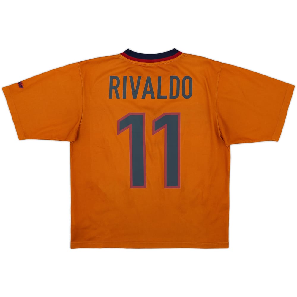 1998-00 Barcelona Basic Third Shirt Rivaldo #11 - 8/10 - (S)