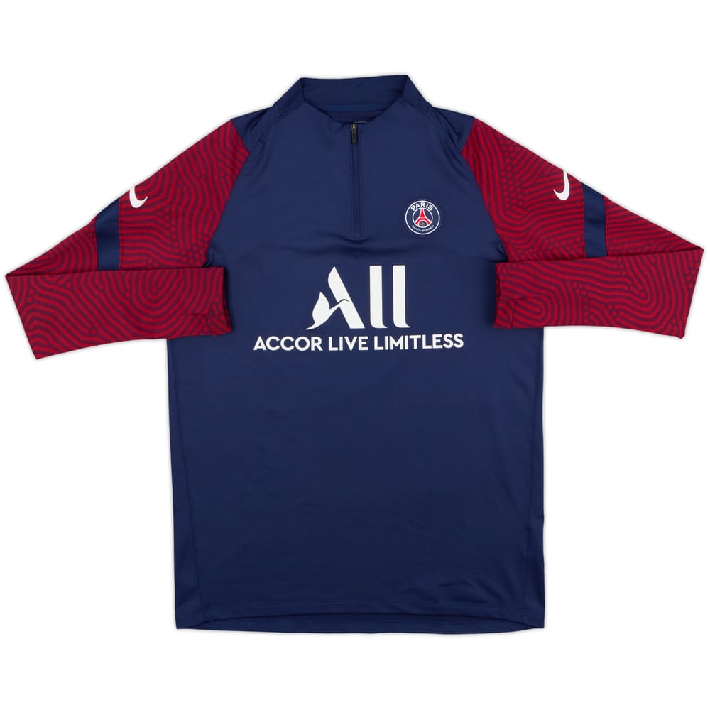 2020-21 Paris Saint-Germain Nike 1/4 Zip Drill Top - 9/10 - (L)