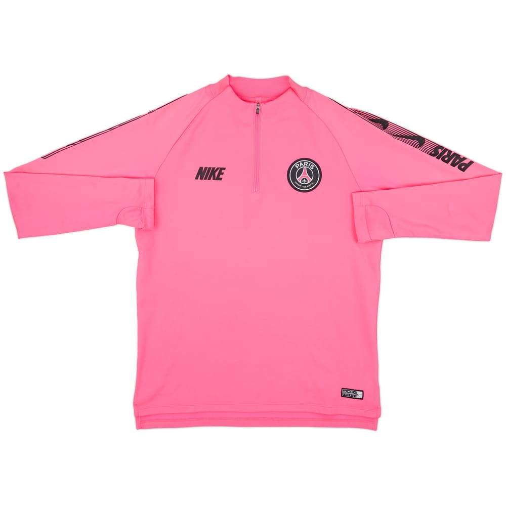 2019-20 Paris Saint-Germain Nike 1/4 Zip Drill Top - 9/10 - (M)