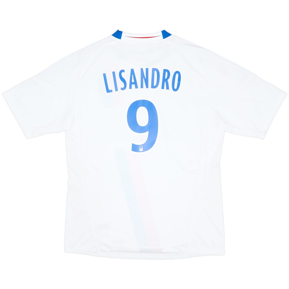 2010-11 Lyon Home Shirt Lisandro #9 (L)