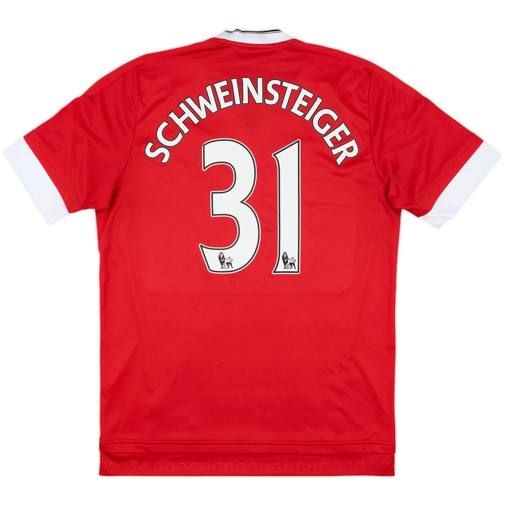 2015-16 Manchester United Home Shirt Schweinsteiger #21 - 7/10 - (M)