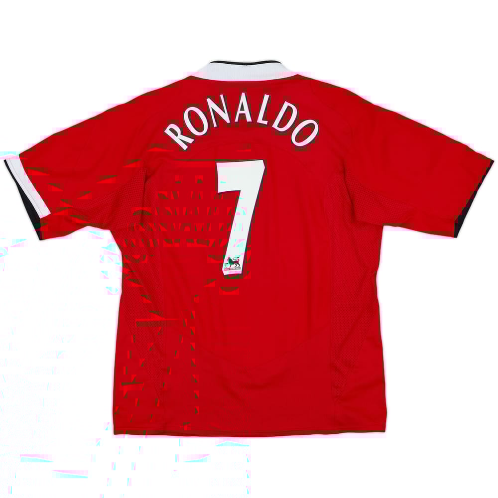 2004-06 Manchester United Home Shirt Ronaldo #7 - 8/10 - (L)