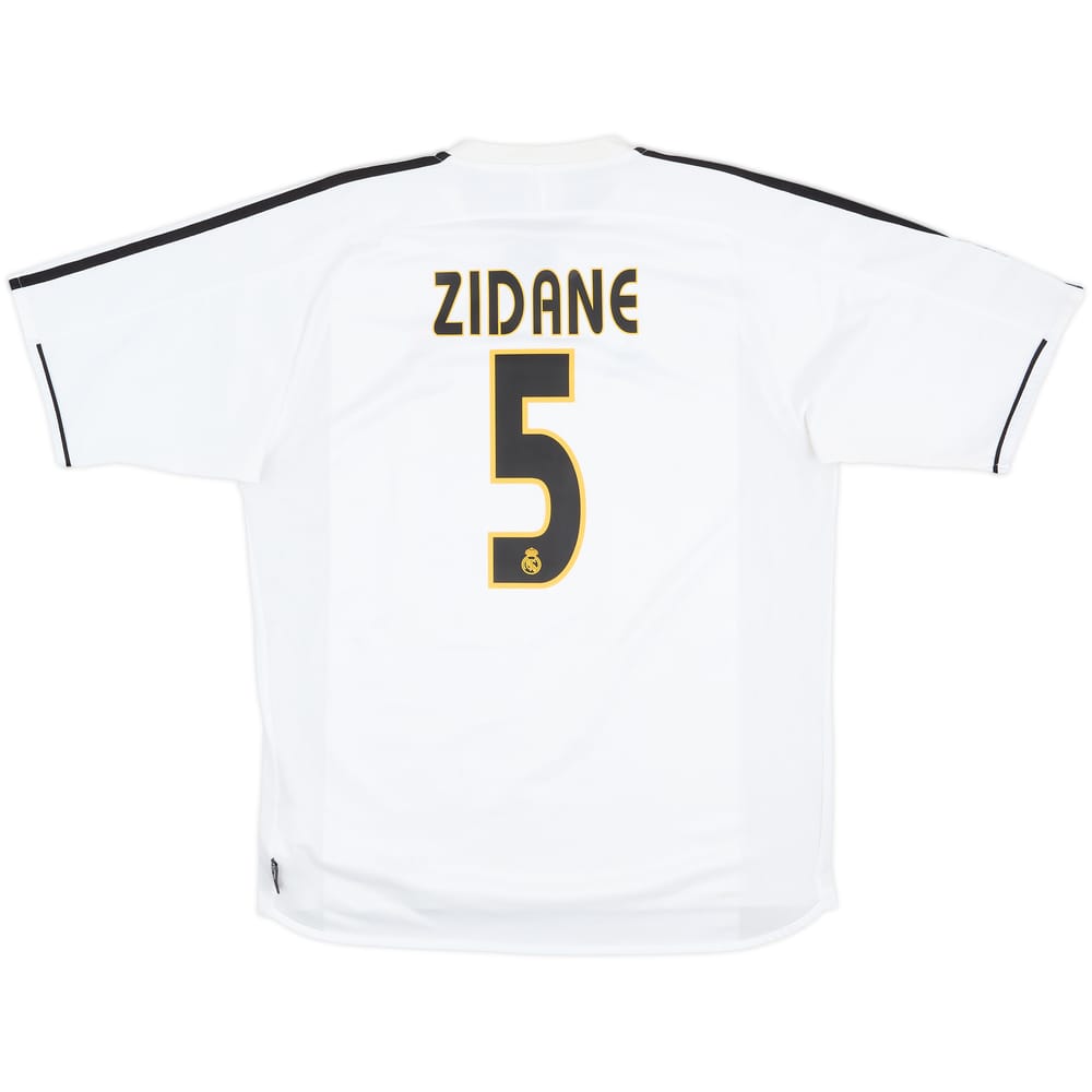 2003-04 Real Madrid Home Shirt Zidane #5 - 6/10 - (L)