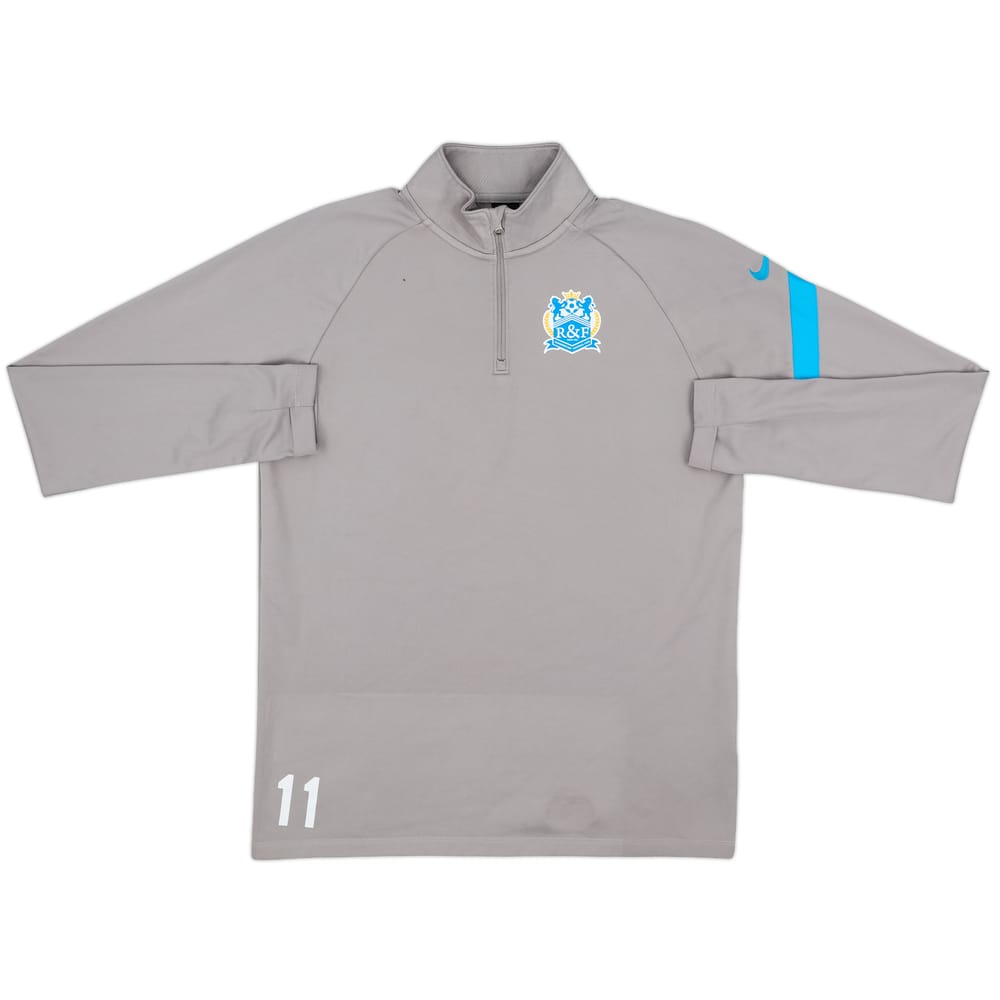 2019-20 Guangzhou R&F Player Issue Nike 1/4 Zip Drill Top #11 - 7/10 - (L)