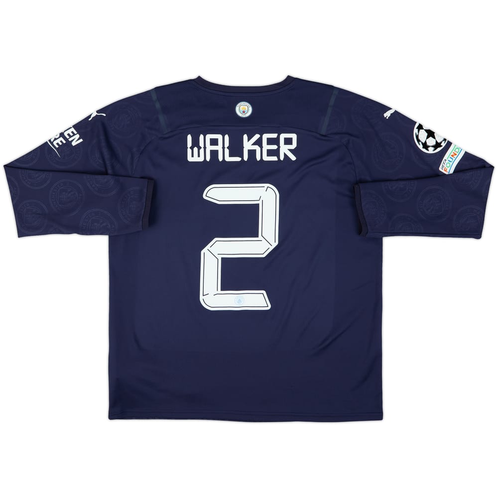 2021-22 Manchester City Third L/S Shirt Walker #2 - 9/10 - (L)