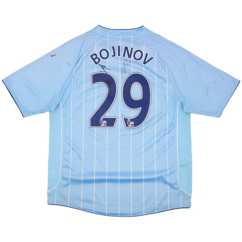 2007-08 Manchester City Signed Home Shirt Bojinov #29 - 6/10 - (XL)