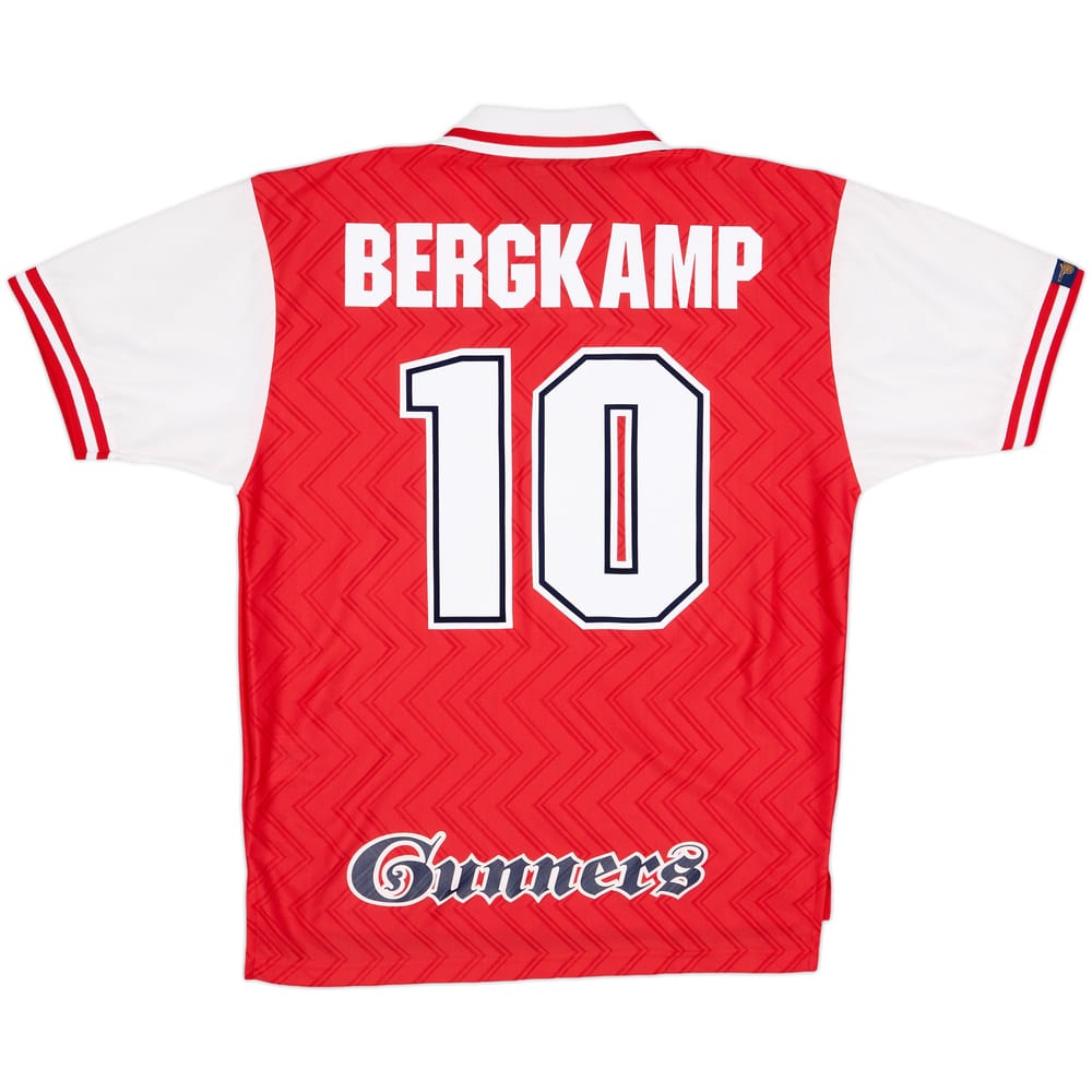 1996-98 Arsenal Home Shirt Bergkamp #10 - 8/10 - (L)