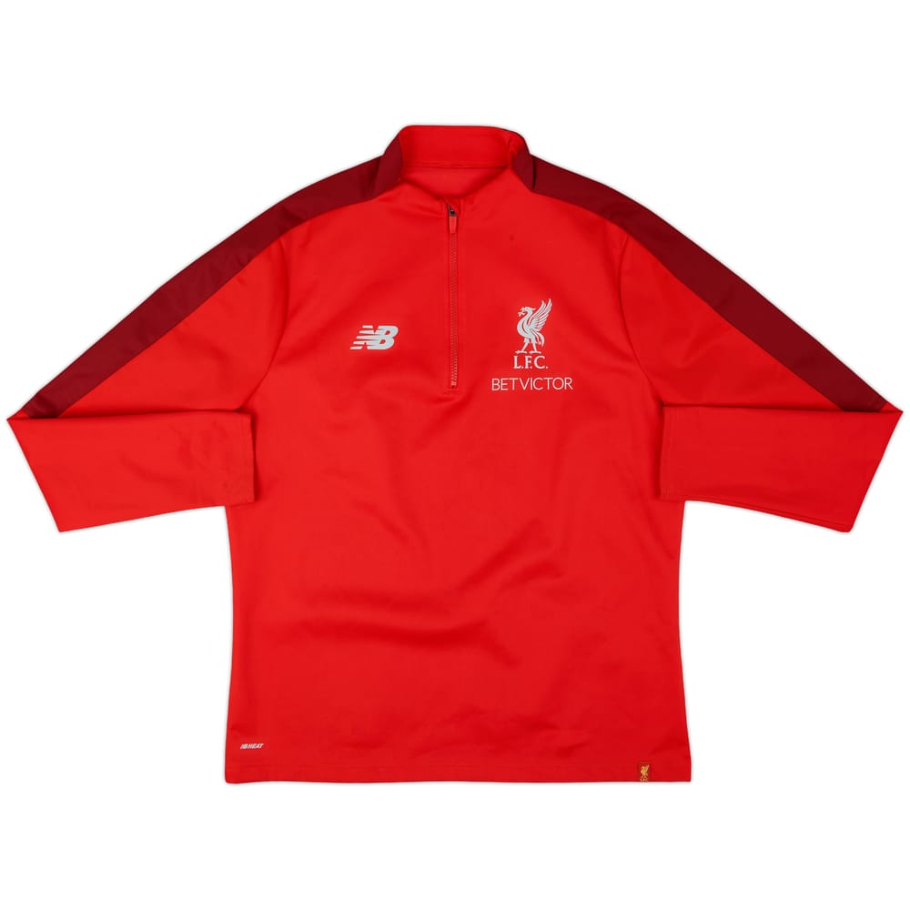 2016-17 Liverpool New Balance 1/4 Zip Drill Top - 7/10 - (L)