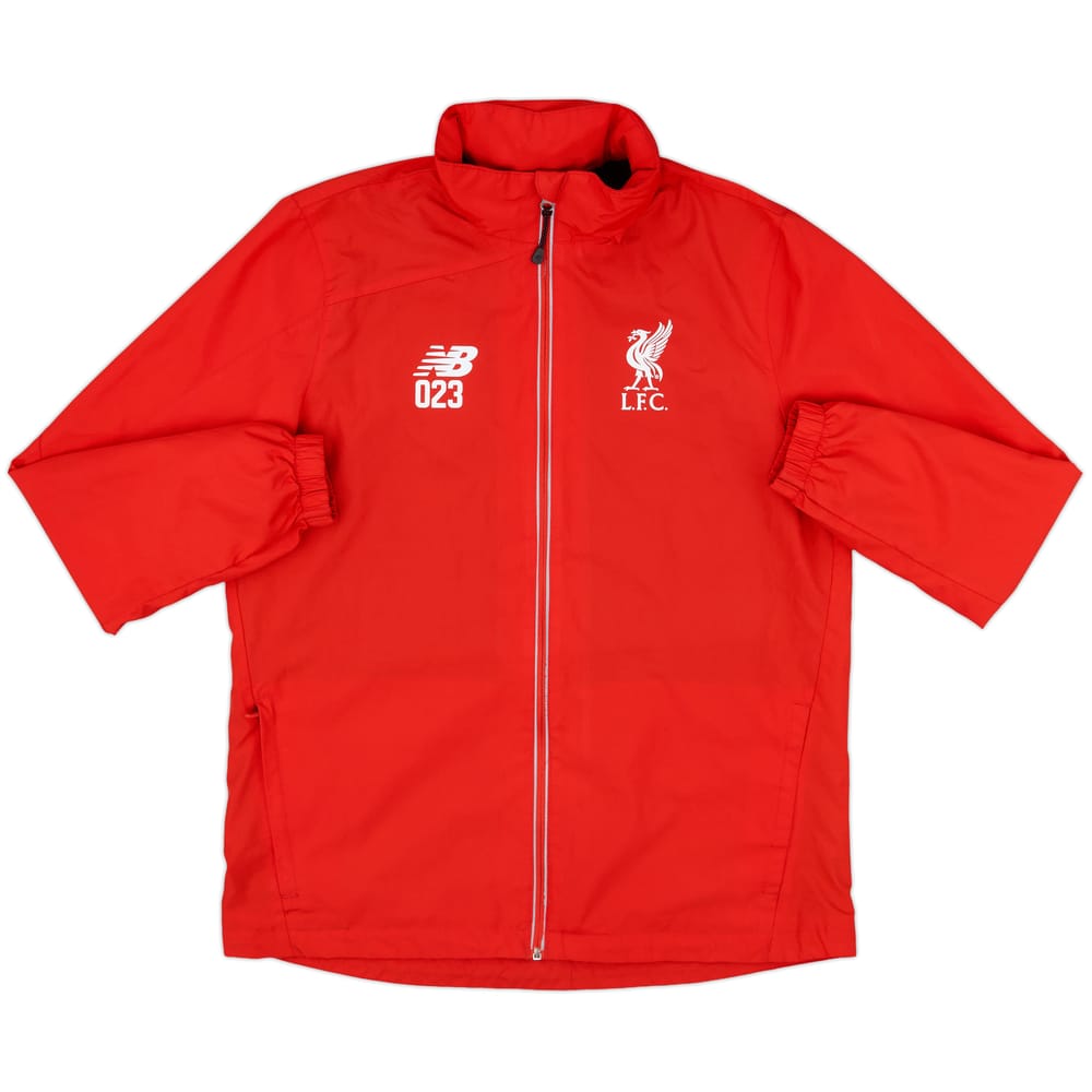 2015-16 Liverpool Player Issue New Balance Hooded Rain Jacket #023 - 9/10 - (M)