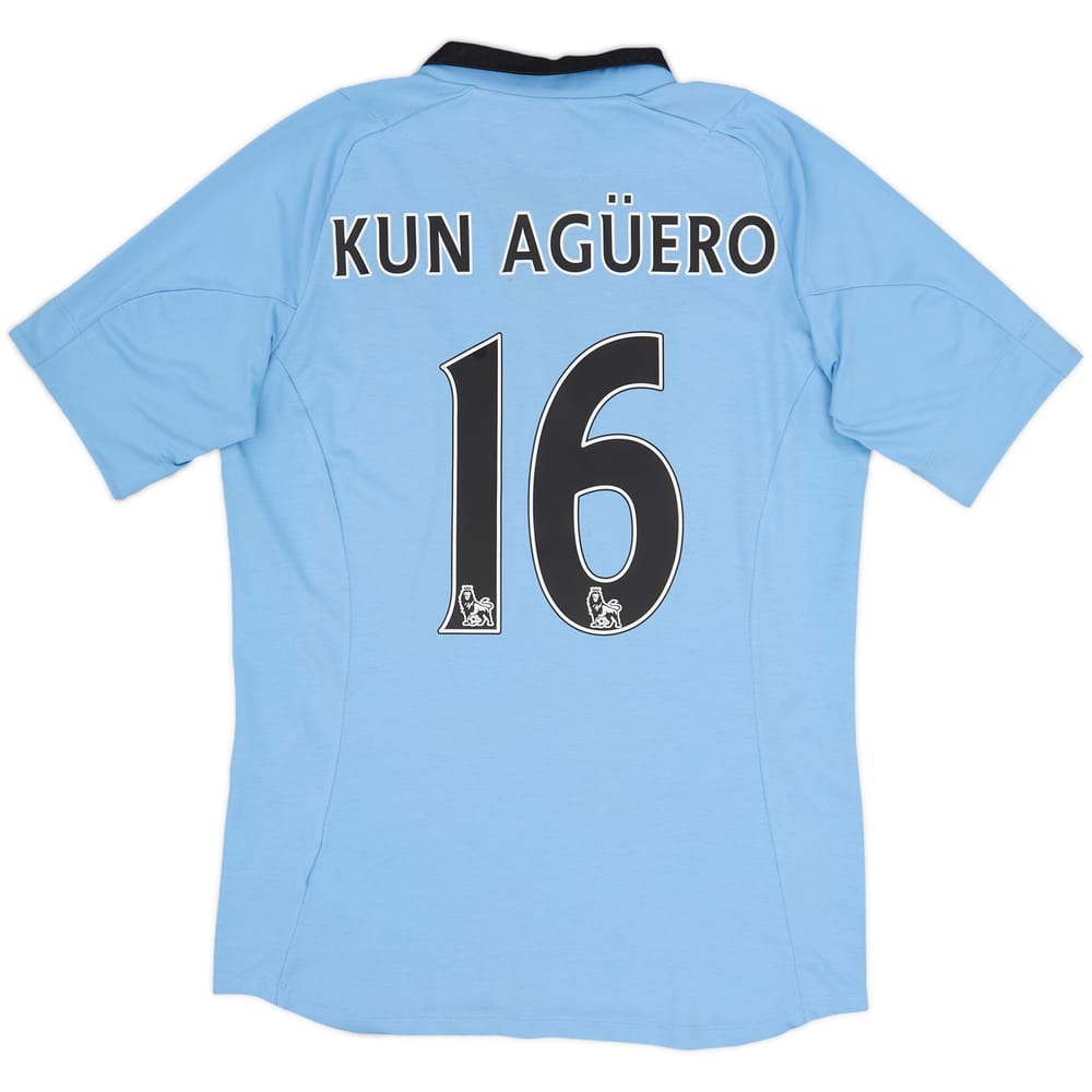 2012-13 Manchester City Home Shirt Kun Aguero #16 - 7/10 - (M)