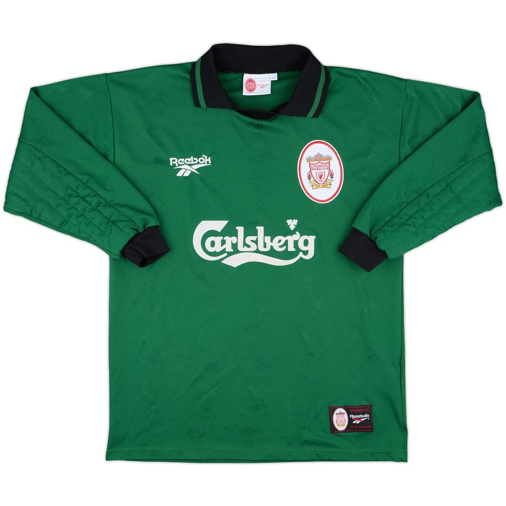 1996-97 Liverpool GK Shirt - 8/10 - (M)